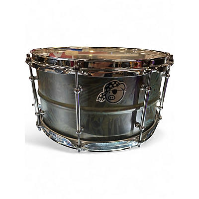 Used Pork Pie 7X13 Brass Patina Snare Patina Drum