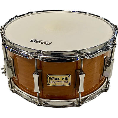 Pork Pie Used Pork Pie 7X14 Cherry Bubinga Drum Natural