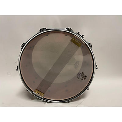 Used Pork Pie 7X14 Cherry Bubinga Drum Trans Orange