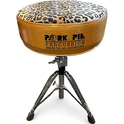 Used Pork Pie LEOPARD PRINT DRUM THRONE Drum Throne