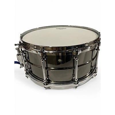 Used Pork Pie USA 14in Big Black Brass Black on Brass Drum