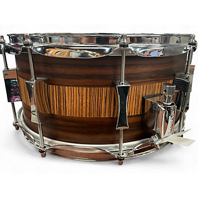 Used Pork Pie USA 14in ROSEWOOD ZEBRA MAPLE ROSEWOOD ZEBRA MAPLE Drum