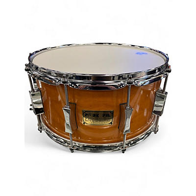 Used Pork Pie USA 7X14 BUBINGA GLOSS SNARE Amber Drum