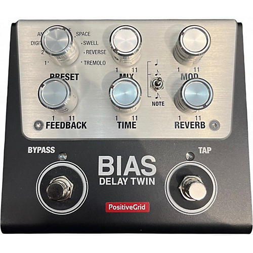 Used Positive Grid Bias Delay Twin Effect Pedal