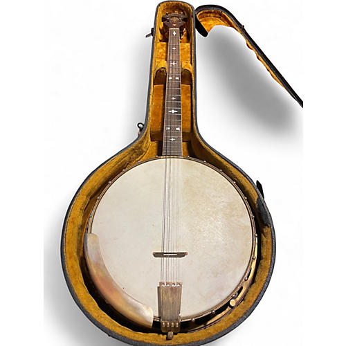 Used Pre-epiphone House of Stathopoulo Natural Banjo Natural