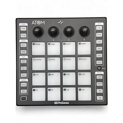 Used PreSonus ATOM MIDI Controller