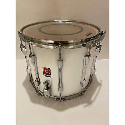 Used Premier 14X10 MARCHING SNARE Drum Olympic White