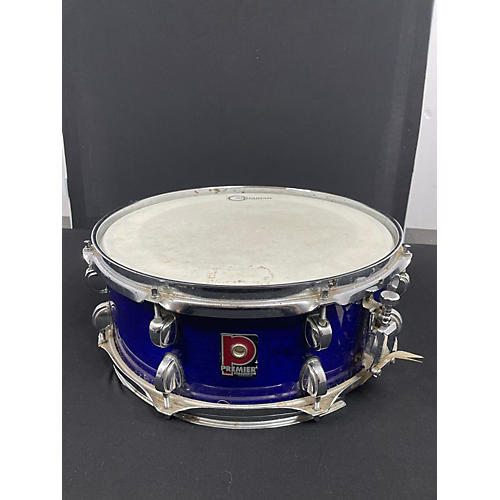 Premier Used Premier 14X5.5 SNARE Drum Blue Blue 211