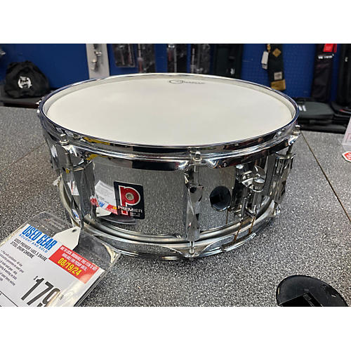 Premier Used Premier 14X5.5 Snare Steel Drum Chrome Chrome 211