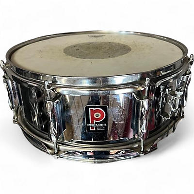 Used Premier 14X6 aPK Steel Snare Drum Chrome Drum