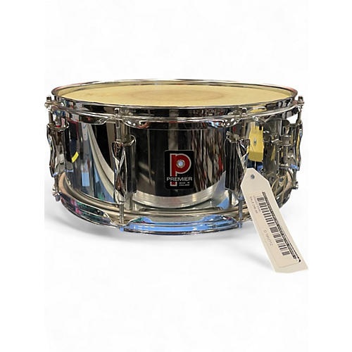 Used Premier 14in CHROME OVER METAL SNARE Chrome Drum Chrome 33