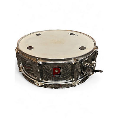 Used Premier 14in Chrome Over Steel Snare Drum Chrome Drum