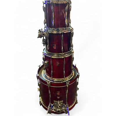 Used Premier 3 Piece 4 PC Red Drum Kit