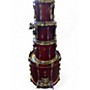 Used Premier 3 Piece 4 PC Red Drum Kit Red