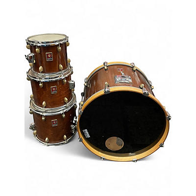 Used Premier 4 Piece 4 Piece XPK 75TH Anniversary 1997 walnut gloss Drum Kit Walnut Drum Kit