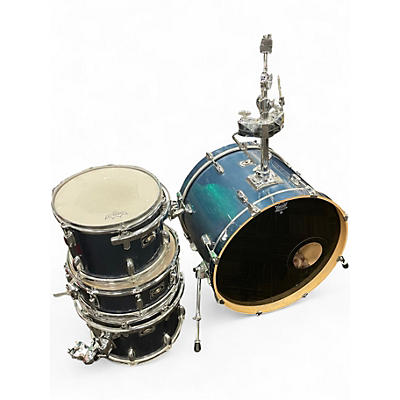 Used Premier 4 Piece CABRIA DRUM SET Blue Drum Kit