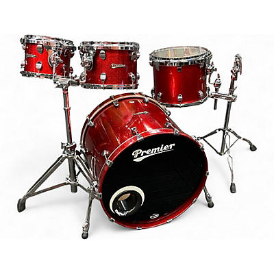 Used Premier 4 Piece Genesta Gen X Elite Red Sparkle Drum Kit