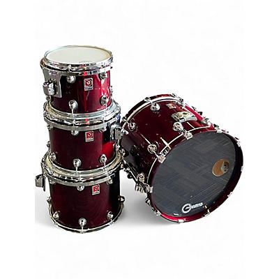 Used Premier 4 Piece Genista Birch Damask Red Drum Kit