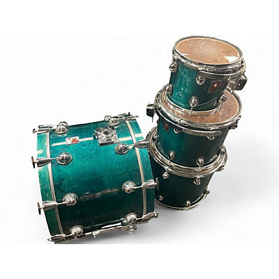 Used Premier 4 Piece Genista  Emerald Green Drum Kit