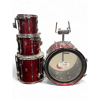 Used Premier 4 Piece Made is Englad Wine Red Drum Kit