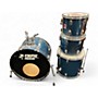 Used Premier 4 Piece OLYMPIC Ocean Blue Drum Kit Ocean Blue