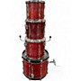 Used Premier 4 Piece SHELL PACK Red Drum Kit Red