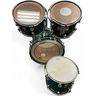 Used Premier 4 Piece genista 4 piece Emerald Green Drum Kit
