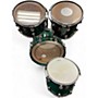Used Premier 4 Piece genista 4 piece Emerald Green Drum Kit Emerald Green