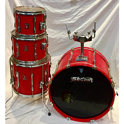 Premier Used Premier 4 piece Elite Combo Flat Red Drum Kit