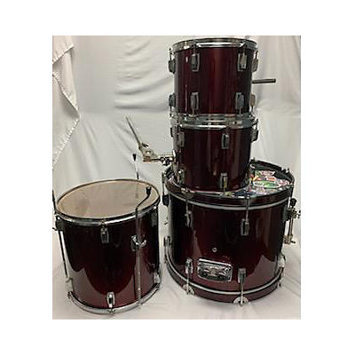 Used Premier 4 piece Olympic Wine Red Drum Kit