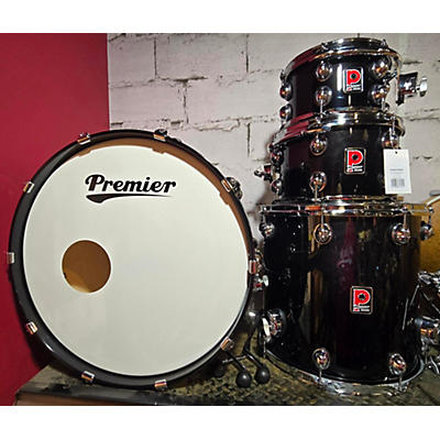 Premier Used Premier 4 piece Premier Genista Classic 10-12-16-22, Black Shadow Fade Lacquer Black Shadow Fade Lacquer Drum Kit