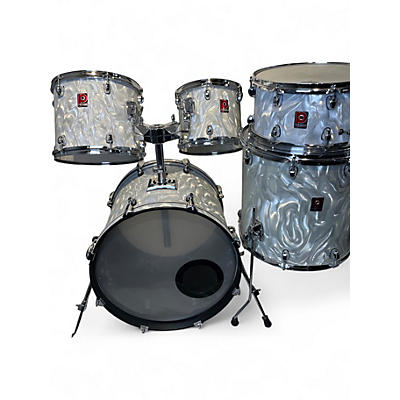 Used Premier 5 Piece Artist Maple White Drum Kit
