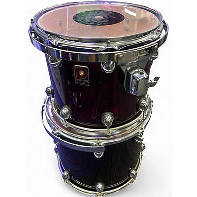 Used Premier 5 Piece Genista Birch Damask Red Drum Kit