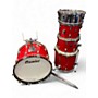 Used Premier 5 Piece POWERHOUSE SHELL PACK RED Drum Kit RED