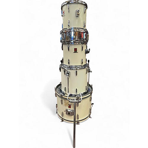Used Premier 5 Piece ROYALE  Classic White Drum Kit Classic White