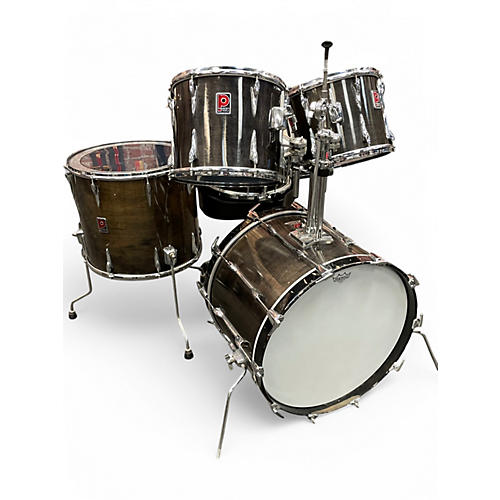 Used Premier 5 Piece Resonator Grey Drum Kit Grey