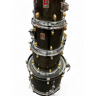 Used Premier 5 Piece XPK birch Black and Gold Drum Kit