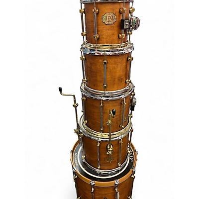 Used Premier 5 Piece signia maple Walnut Drum Kit