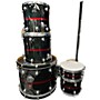 Used Premier Used Premier 5 piece GENISTA Red And Black Sparkle Drum Kit Red and Black Sparkle