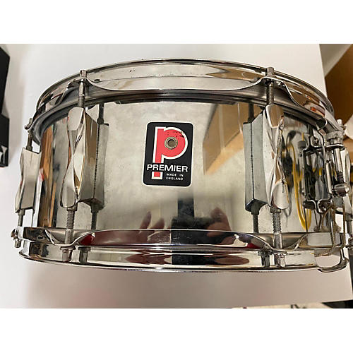 Premier Used Premier 5.5X14 Olympic Snare Drum Drum STEEL STEEL 10