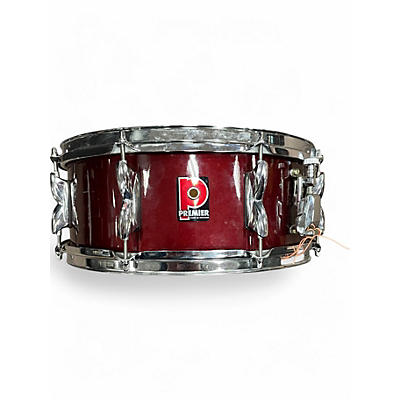 Used Premier 5.5X14 snare Candy Apple Red Drum