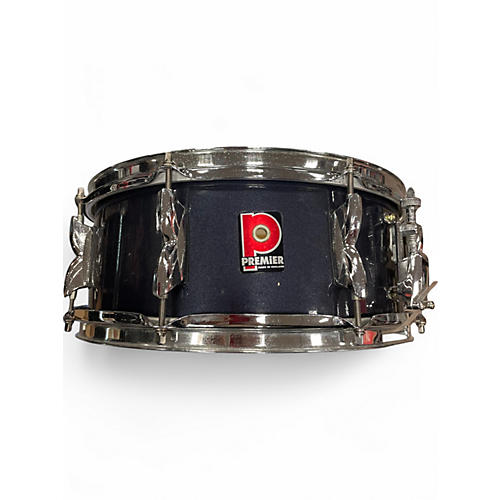 Used Premier 5.5X14 snare Metallic Black Drum Metallic Black 10