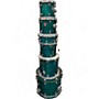 Used Premier 6 Piece 6 Piece Drum Kit teal Drum Kit teal