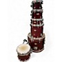 Used Premier 6 Piece Artist Birch ROSEWOOD Drum Kit ROSEWOOD
