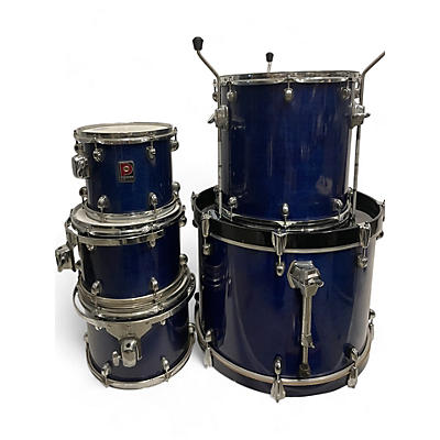 Used Premier 6 Piece MADE IN ENGLAND Blue Burst Drum Kit