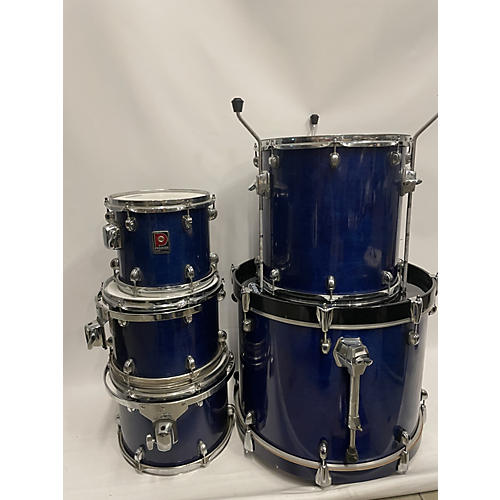 Premier Used Premier 6 piece MADE IN ENGLAND Blue Burst Drum Kit Blue Burst