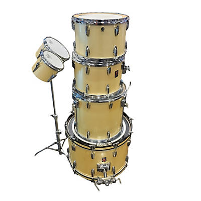 Used Premier 7 piece SHELL PACK Cream Drum Kit