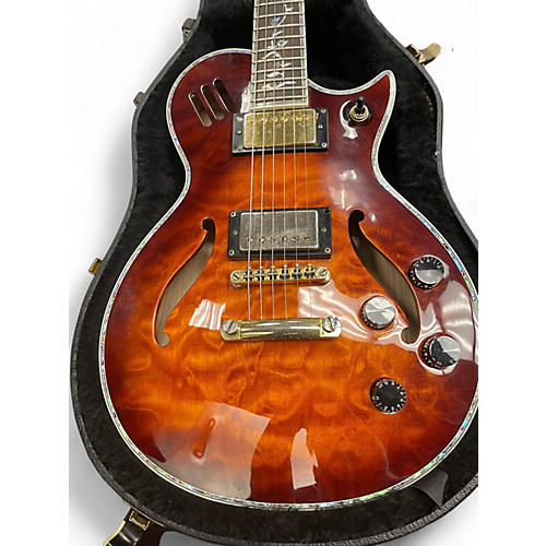 Used Prestige HERITAGE HOLLOW BODY QUILTED MAPLE TOBACCO Hollow Body Electric Guitar QUILTED MAPLE TOBACCO