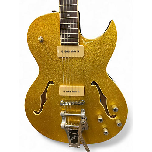 Used Prestige NYSSE Gold Hollow Body Electric Guitar Gold