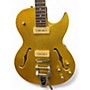 Used Prestige NYSSE Gold Hollow Body Electric Guitar Gold